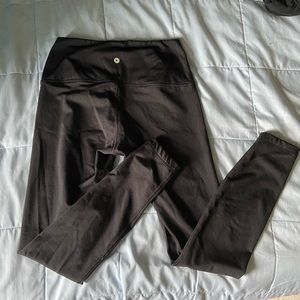 90 Degree Black Fleece-Lined Leggings